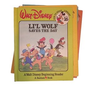 Walt Disney 1980s #16 Lil' Wolf Saves the Day Beginning Reader A Bantum Book